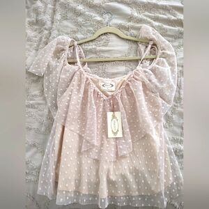 Niah Top in Sand Joyfolie Large NWT